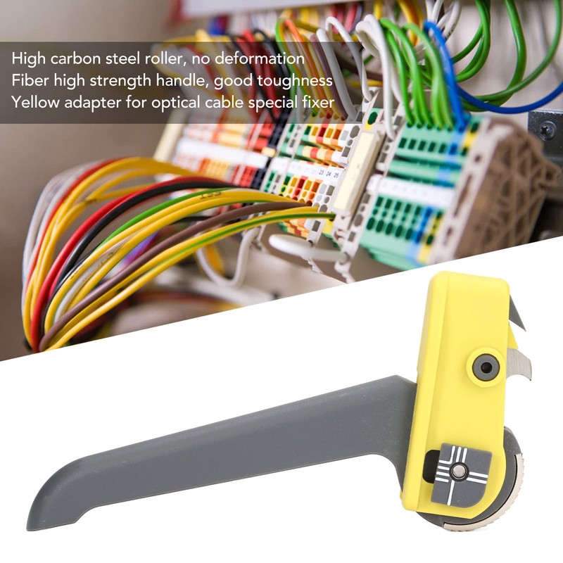 Optical Fiber Cable Cutter Longitudinal Nylon Handle High Carbon Steel