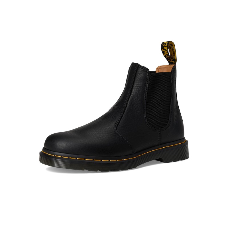 Dr. Martens Unisex 2976 Leather Chelsea Boots, Black, 6 US