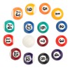 25MM Billiard Balls Set, 16PCS Resin Small PoolBalls with Numbered