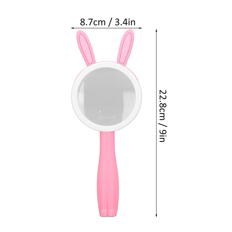 Magnifying Glass, Hand Magnifier, Cartoon Rabbits Magnifying Glass, Comfortable Grip