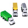 3pcs 1:50 Garbage Truck Models Set Plastic Alloy Sanitation Tanker