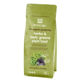 EcoScraps for Organic Gardening Herbs and Leafy Greens Plant Food, 4 lbs