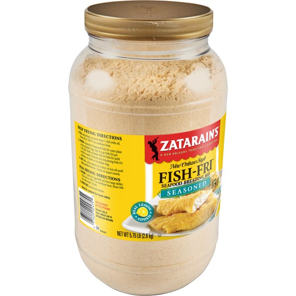 Zatarain's Seasoned Fish Fri Seafood Breading Mix, 5.75 lb