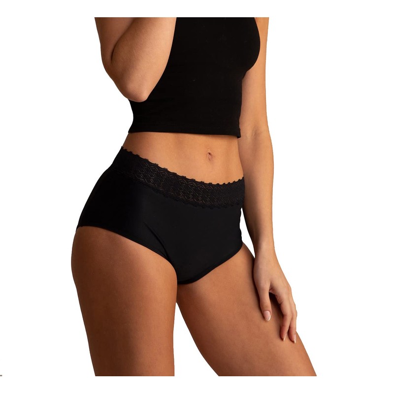 Suzy & Me Black Period Pants by TOTM. Bikini or