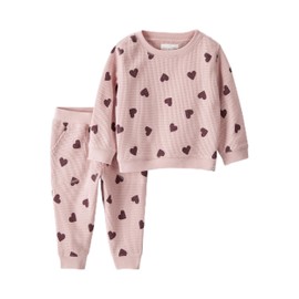 little planet by carter's Baby 2-Piece Set Made with Organic Cotton, Hearts, 6 Months