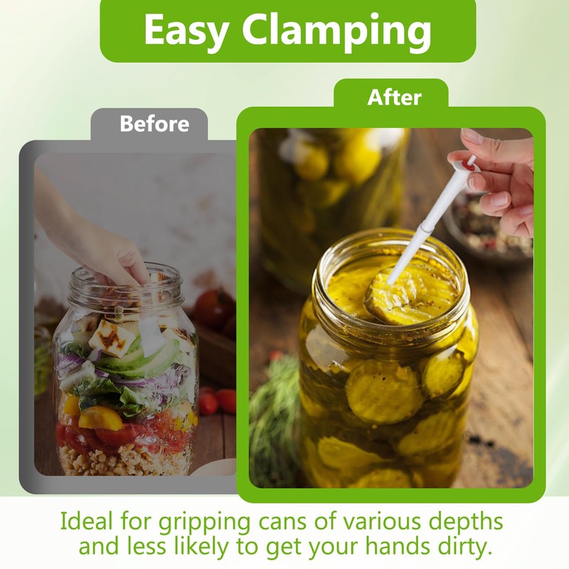 2pcs Pickle Grabber Tool Set, Stainless Steel Pickle Tool for