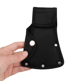 Hatchet Head Sheath Holster, Black Oxford Sheath for 1-1/4Lb Axe, Double Snap Hatchet Protector Cover with Belt Loop, Outdoor Camping Hiking Accessories (1)