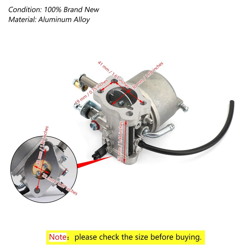 Topteng Carburetor Carb for EZ Go/EZGO Golf Carts 295cc 4