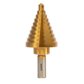 NEIKO Titanium Coated Step Drill Bit 1/4 To 1-3/8 Inch For Metal And Wood Projects