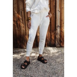 Sincerely Jules X Bandier The Juniper Jogger Cream Sz-S