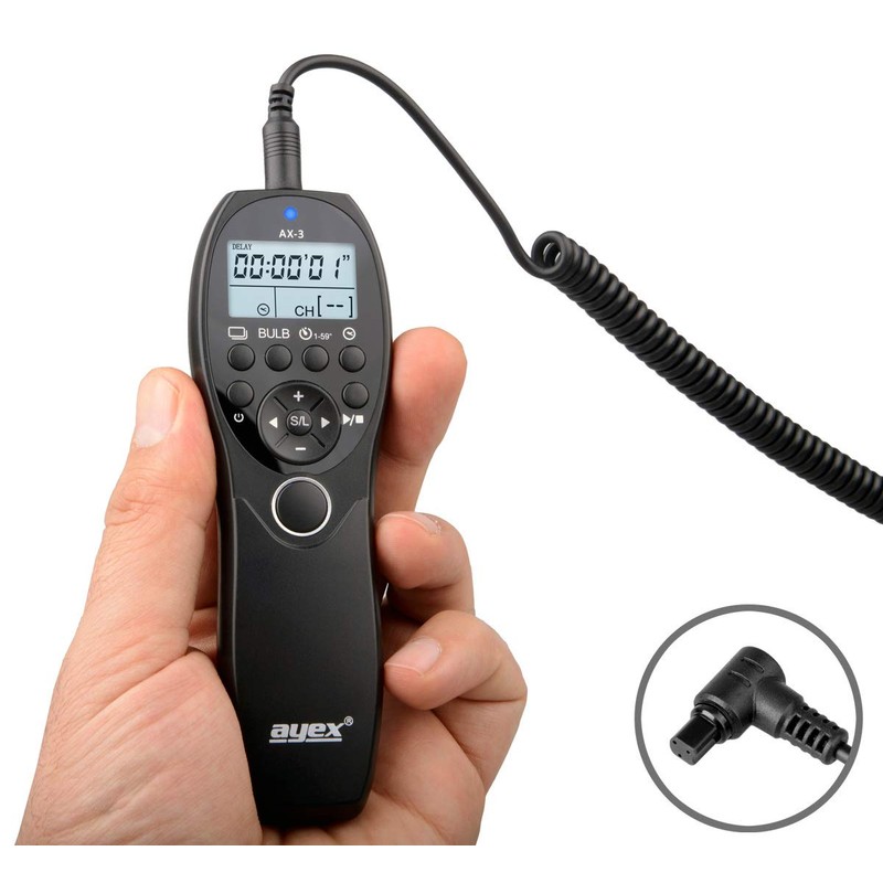 ayex Timer Remote Shutter Release AX-3 Compatible with Canon N3