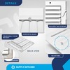 Aluminum 1-Way Vent Cover: Adjustable Curved Blade Air Supply HVAC