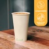 100% Compostable Disposable Coffee Cups [16oz 320 Pack] Paper Cups
