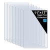 11" x 17" Hard Plastic Sheet Protectors, Menu Rigid Print
