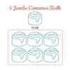 Gourmet Coconut Cream Jumbo Cinnamon Rolls-Pack of 6