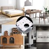 4pcs Cabinet Hinge Repair Plate Brushed Stainless Steel Fixing Bracket