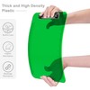 Piasoenc Plastic Clipboards, Translucent Clip Board with Low Profile, Green