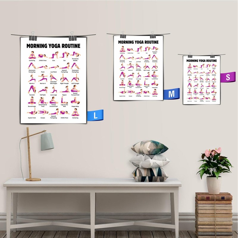 IOHRBXT Morning Yoga Routine Canvas Print – Inspiring Wall Art