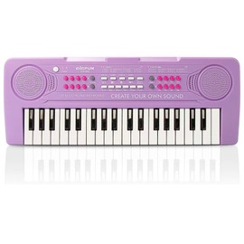 Keyboard Piano for Kids, BIGFUN 37 Keys Toddler Piano Multifunction Music Educational Instrument Toy, Electronic Kids Keyboard for 3-7 Year Old Girls and Boys (Purple)