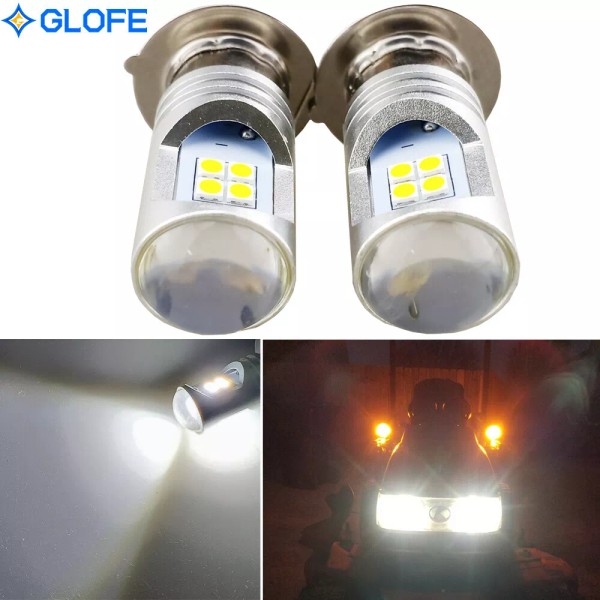 GLOFE 2X Bright 6000K White LED For Yamaha LED Headlights