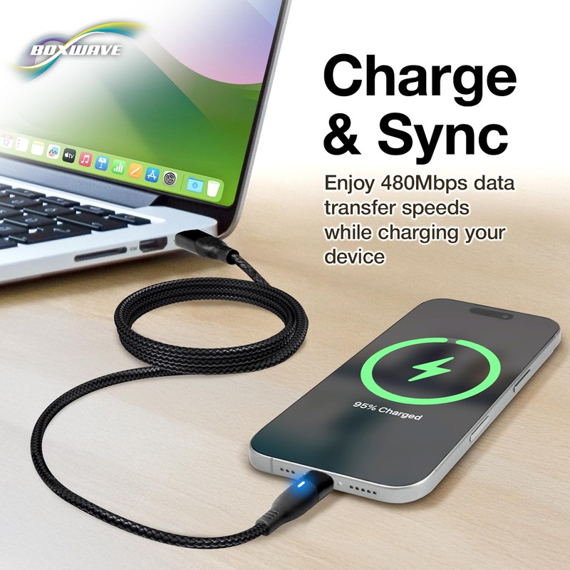 BoxWave Cable Compatible with Seek Thermal Reveal FirePRO - MagnetoSnap