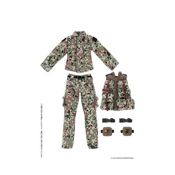 1/12 Camouflage & Bulletproof Vest Set, SDF Color