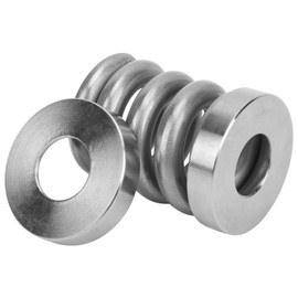 Keenso Shock Absorber Spring, Titanium Bicycle Spring Shock Absorber Bicycle Coil Spring Shock Absorber for Brompton Folding Bike Bicycle and Spare Parts Bicycles and Accessories