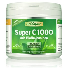 biof Super C 1000 mg Vitamin C with Bioflavonoids Acerola, Tablets – For a Bärenstarkes Immune System, , ,