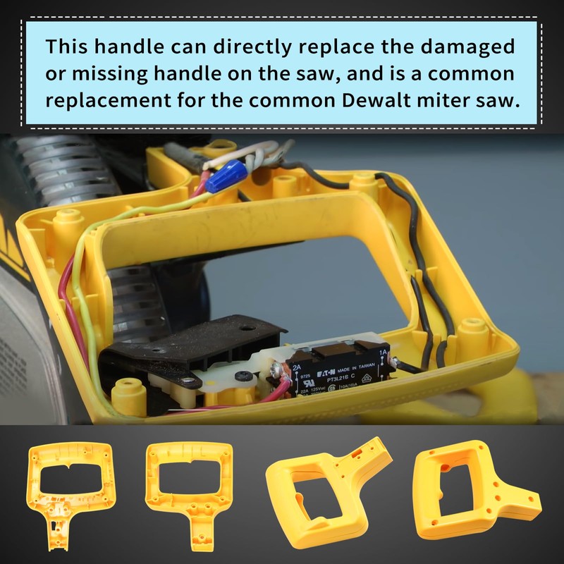 153755-01 Miter Saw Clamshell Handle for DeWalt DW708 DW708-B2 DW708-BR，Miter