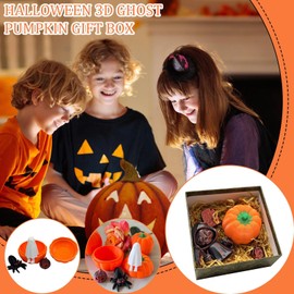 Pumpkin Decor | 3D Printed Pumpkin Egg Set | Festive Atmosphere Ornament Cosplay Prop for Outdoor Desk Collectible Yard Porch Window Holiday Desktop Photo Display