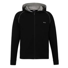BOSS Herren Mix&Match Jacket H Hoodie aus Stretch-Baumwolle mit Reißverschluss und Logo-Detail Schwarz M