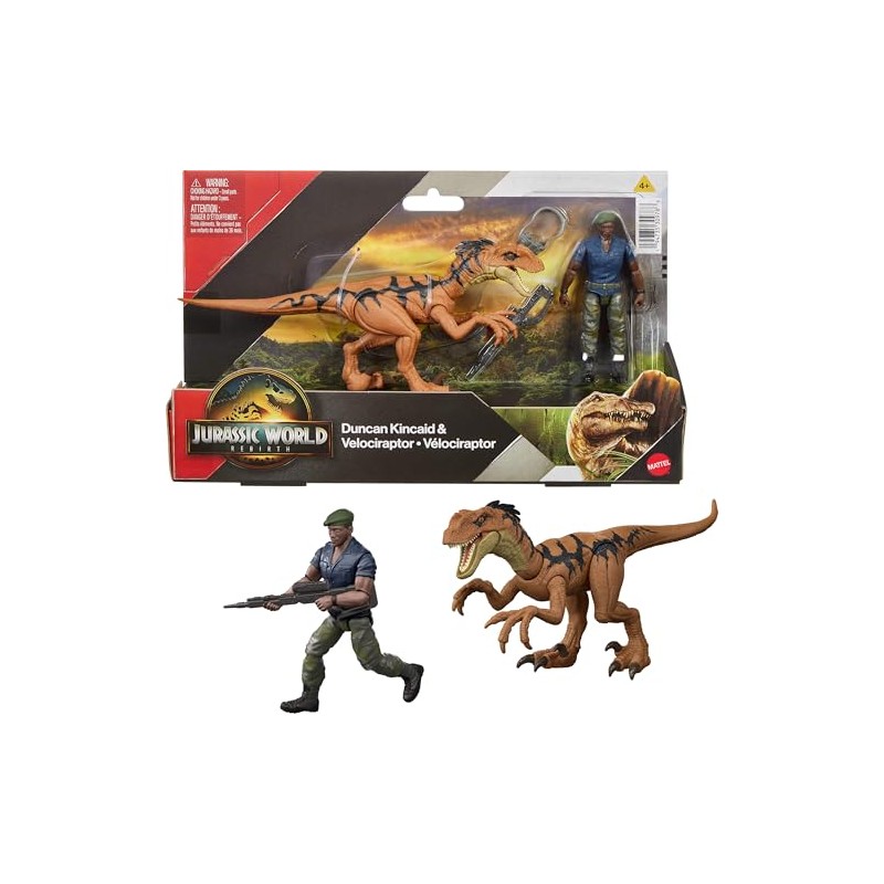 Mattel Jurassic World Saga Dino Humano Pack 3