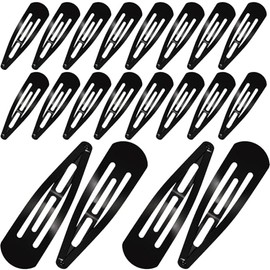 WILLBOND 30 Piezas de 8 cm Pasadores de Metal para Cabello Pasadores Grandes para Pelo Accesorios de Pelo para Mujer (Negro)