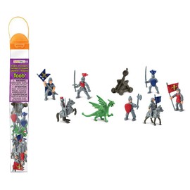 Safari Ltd. | Knights & Dragons - 11 Pieces | TOOBs Collection | Miniature Toy Figurines for Boys & Girls