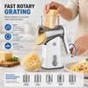 5-in-1 Rotary Cheese Grater & Vegetable Slicer – Stainless Steel