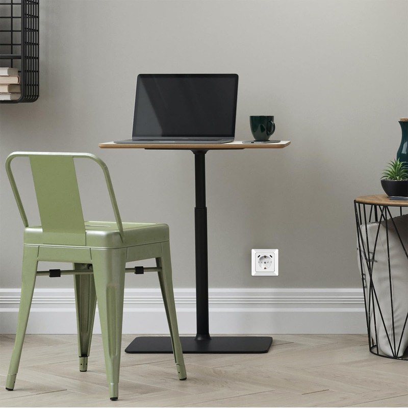 LogiLink PA0331 Flush-Mounted Socket, 1x Earthing Contact Socket (CEE 7/3),