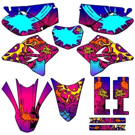 2005-2025 TTR 230 ZANY Pink Senge Graphics Complete Kit Compatible with Yamaha