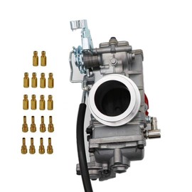 YJGZSVK Carburetor Motorcycle carb For 520 525 400 540 RFS EXC SX Suzuki DRZ400 GRSXR750 GSXR 1100 CRF450 Dirt bike Keihin FCR 39 Flat Side Carburetor 39mm, OEM # 59031001300