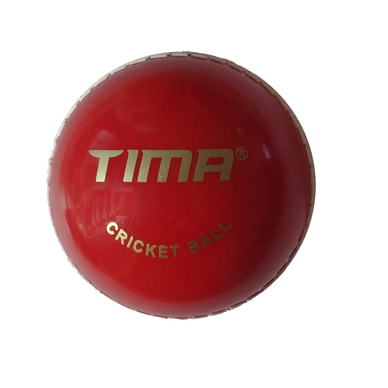 TIMA Sports Fun Poly Hard Synthetic Red Cricket Ball (Red