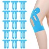 15pcs Precut Kinesiology Tape for Knees, Breathable & Waterproof Pre