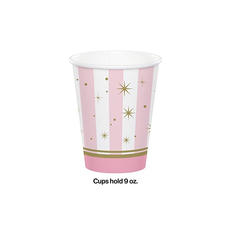 Creative Converting Twinkle Toes Ballerina Paper Party Cups, 9 oz,