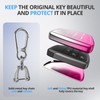 2Pack For Chevy Key Fob Cover With Keychain. TPU Soft