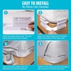 We make hope Pack of 4 Bed Sheet Straps, Fitted