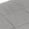 vidaXL Weighted Blanket Large - Gray Fabric Blanket – Comfortable