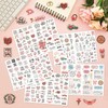 Vordpe 5 Sheets of Stickers Wedding Guest Book 266 Designs
