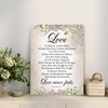 1 Corinthians 13:4-8 Wall Art,Love is Patient Religious Framed Canvas