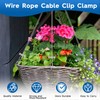 Pack of 60 Wire Rope Clamps, Bow Shape for Steel