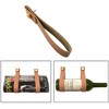ZZLZX 4PCS Artificial Leather Strap Hangers Wall Mounted Leather Hooks,