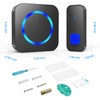 Wireless Doorbell,1300ft Long Range Waterproof Cordless Door Bell Chime Kit,
