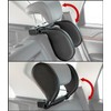 Lescars Car Headrest: Universal Car Headrest with Memory Foam, Individually